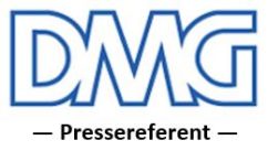 DMG-Logo + Pressereferent